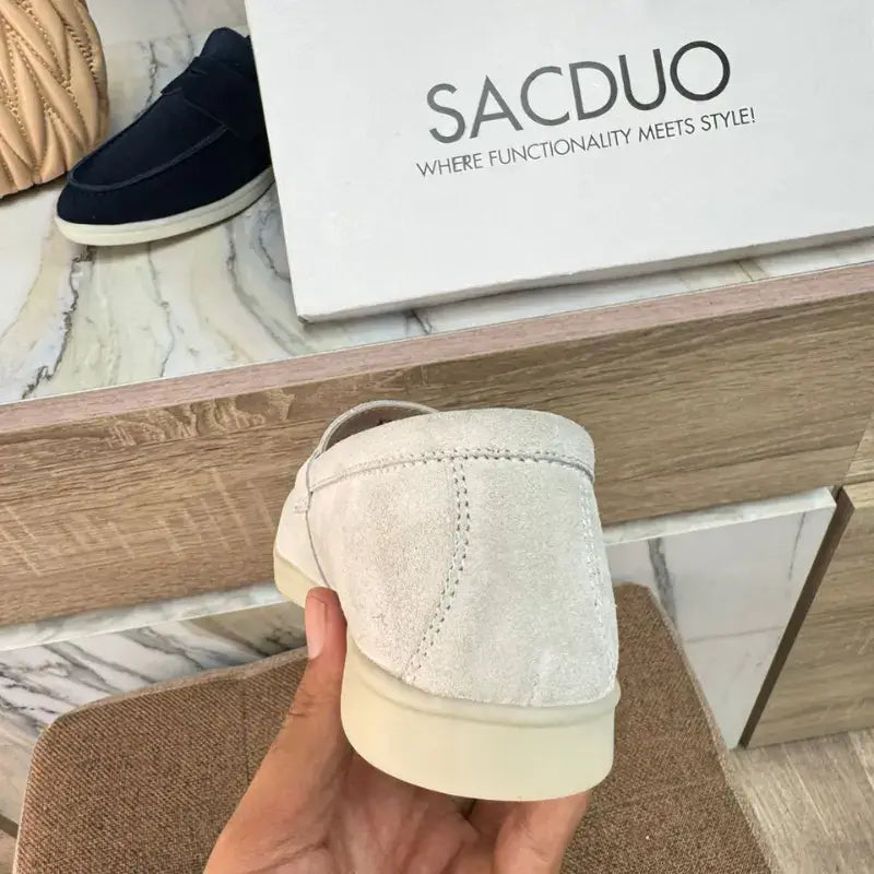 Mocassins Femme en Daim Véritable - Élégance & Confort au Quotidien