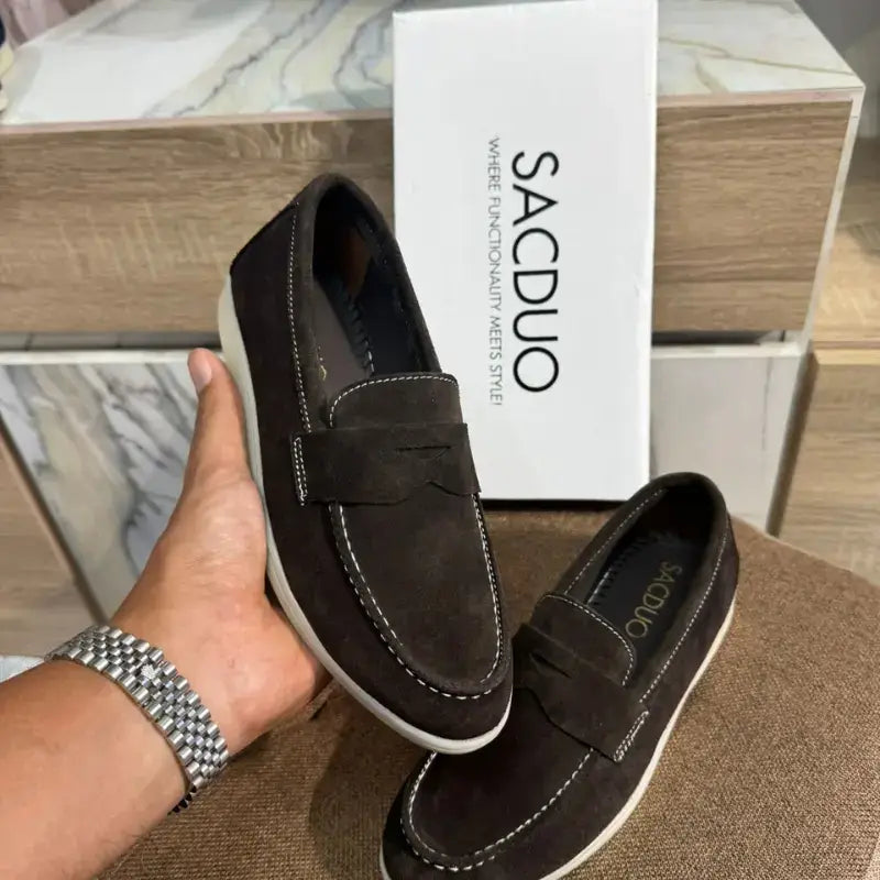 Mocassins Femme en Daim Véritable - Élégance & Confort au Quotidien