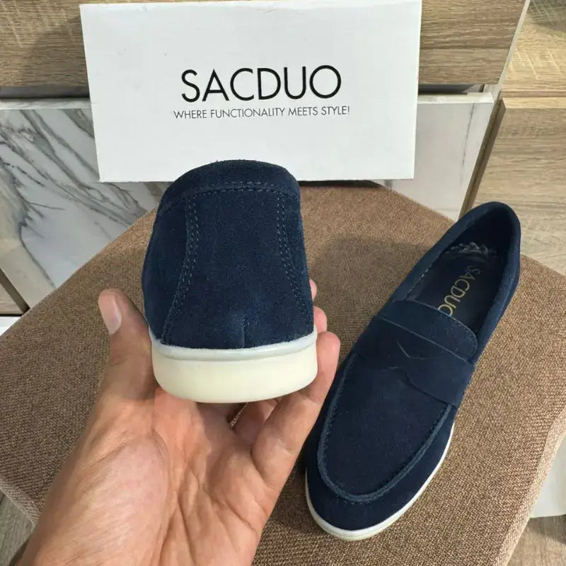 Mocassins Femme en Daim Véritable - Élégance & Confort au Quotidien