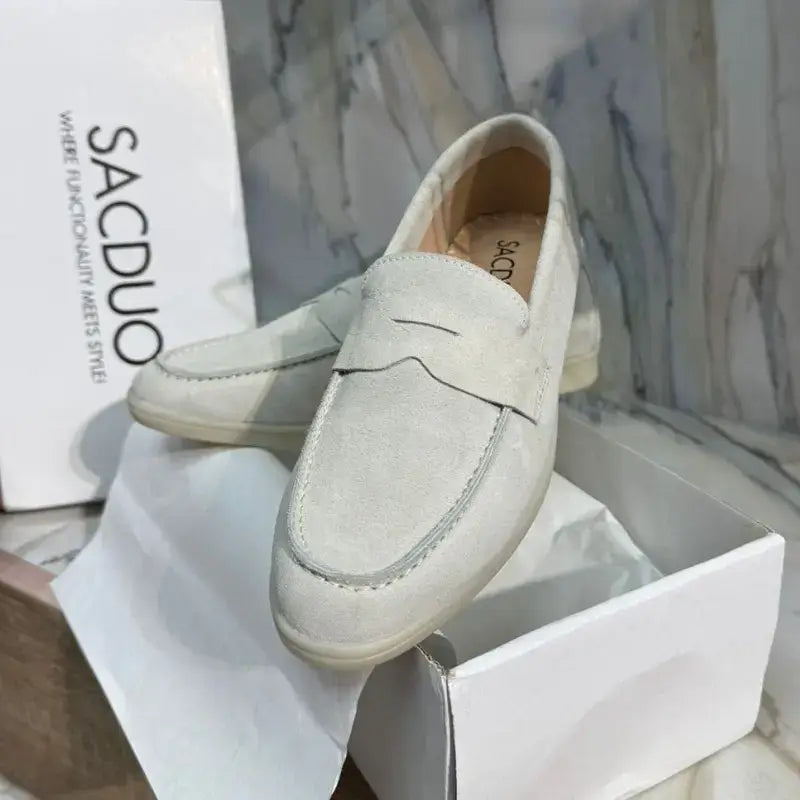 Mocassins Femme en Daim Véritable - Élégance & Confort au Quotidien