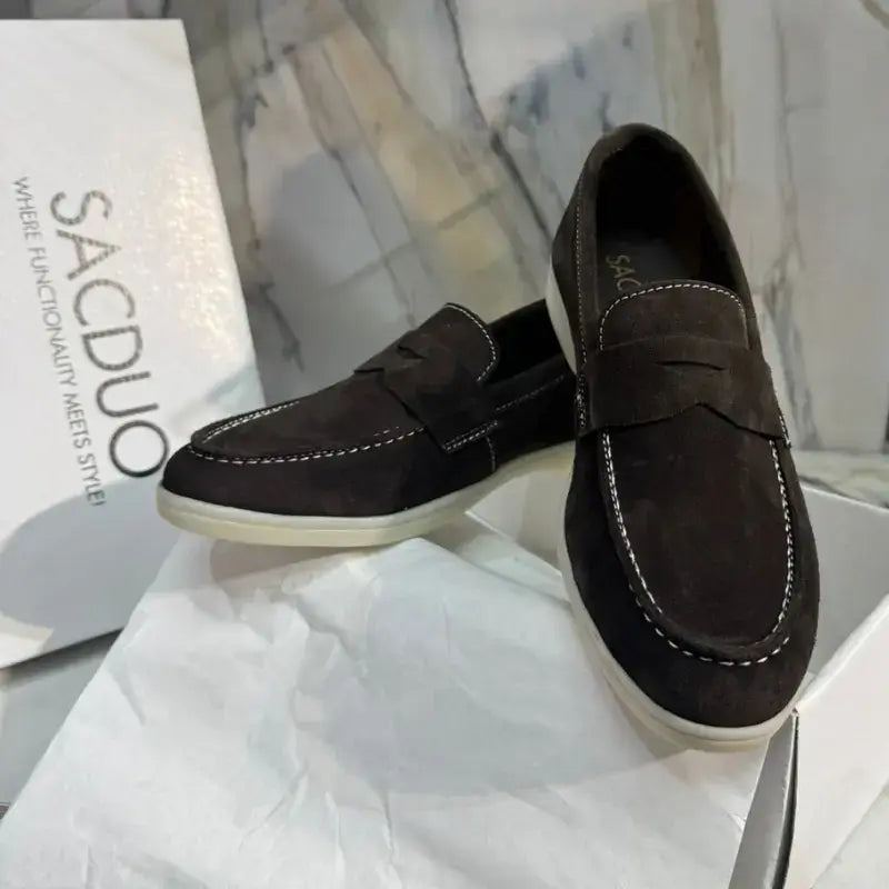 Mocassins Femme en Daim Véritable - Élégance & Confort au Quotidien