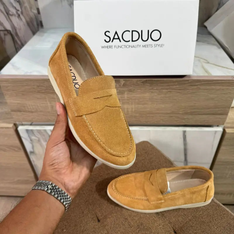 Mocassins Femme en Daim Véritable - Élégance & Confort au Quotidien