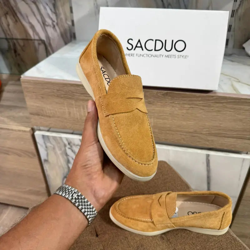 Mocassins Femme en Daim Véritable - Élégance & Confort au Quotidien
