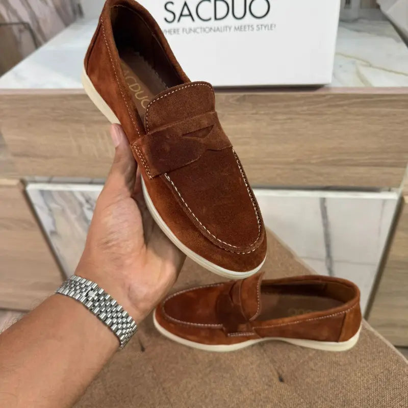 Mocassins Femme en Daim Véritable - Élégance & Confort au Quotidien