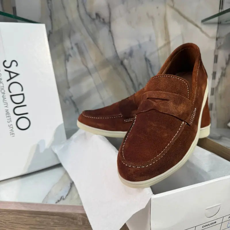 Mocassins Femme en Daim Véritable - Élégance & Confort au Quotidien
