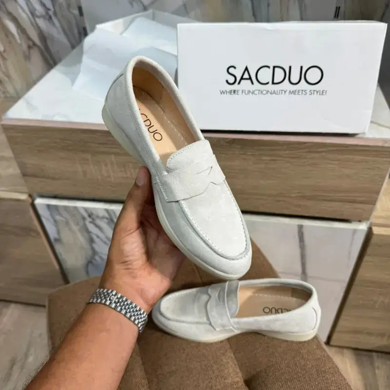 Mocassins Femme en Daim Véritable - Élégance & Confort au Quotidien
