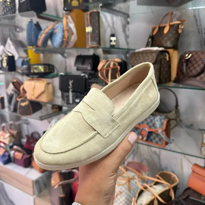 Mocassins Femme en Daim Véritable - Élégance & Confort au Quotidien