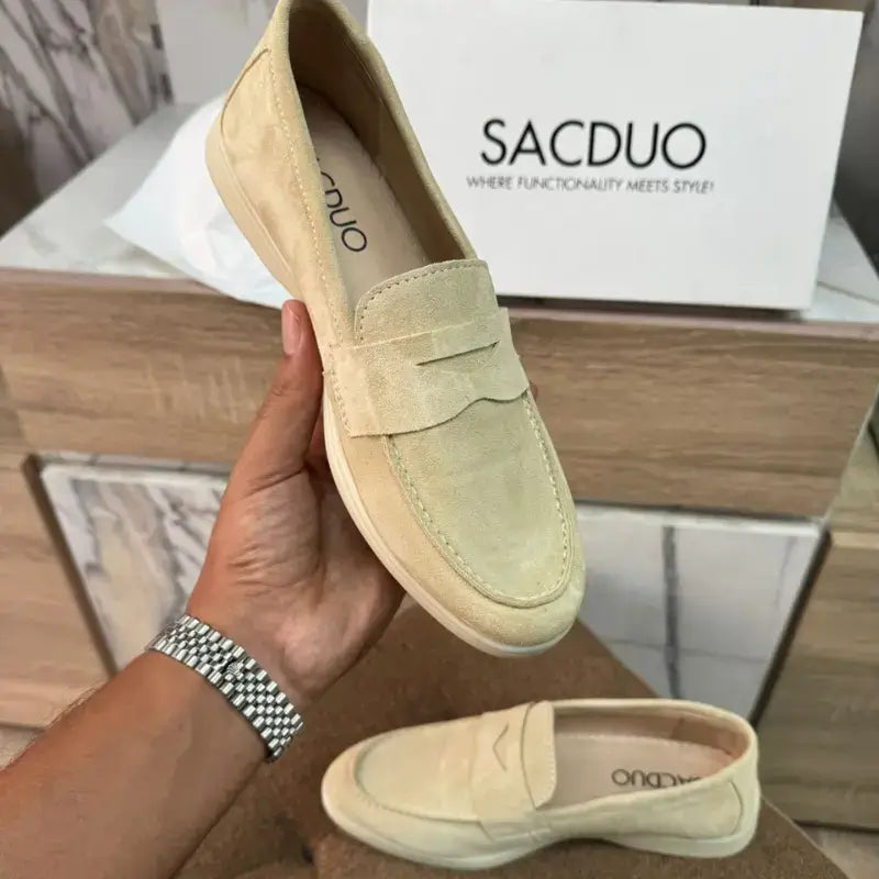 Mocassins Femme en Daim Véritable - Élégance & Confort au Quotidien