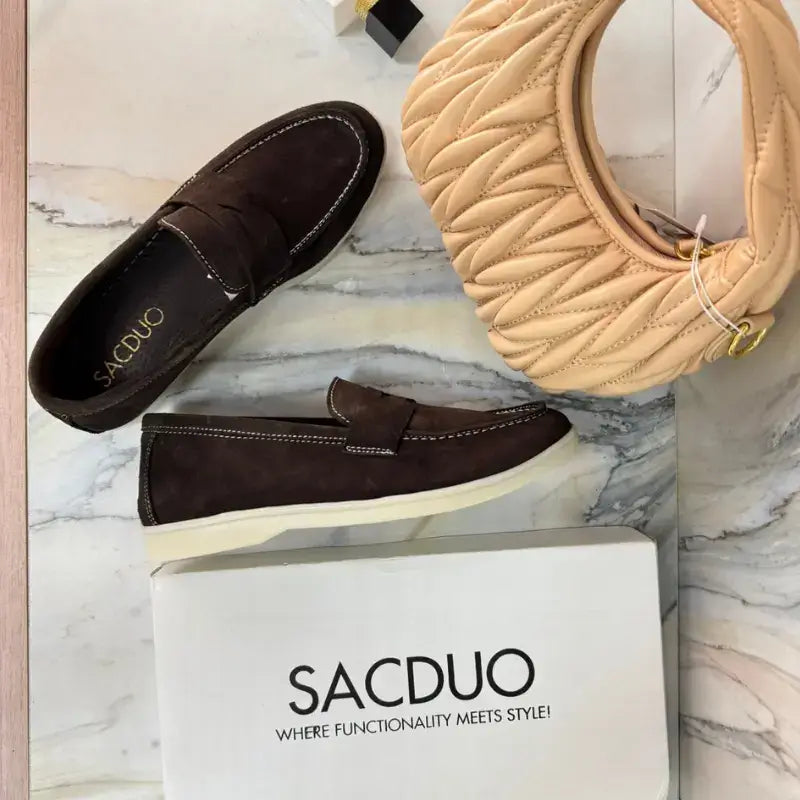 Mocassins Femme en Daim Véritable - Élégance & Confort au Quotidien