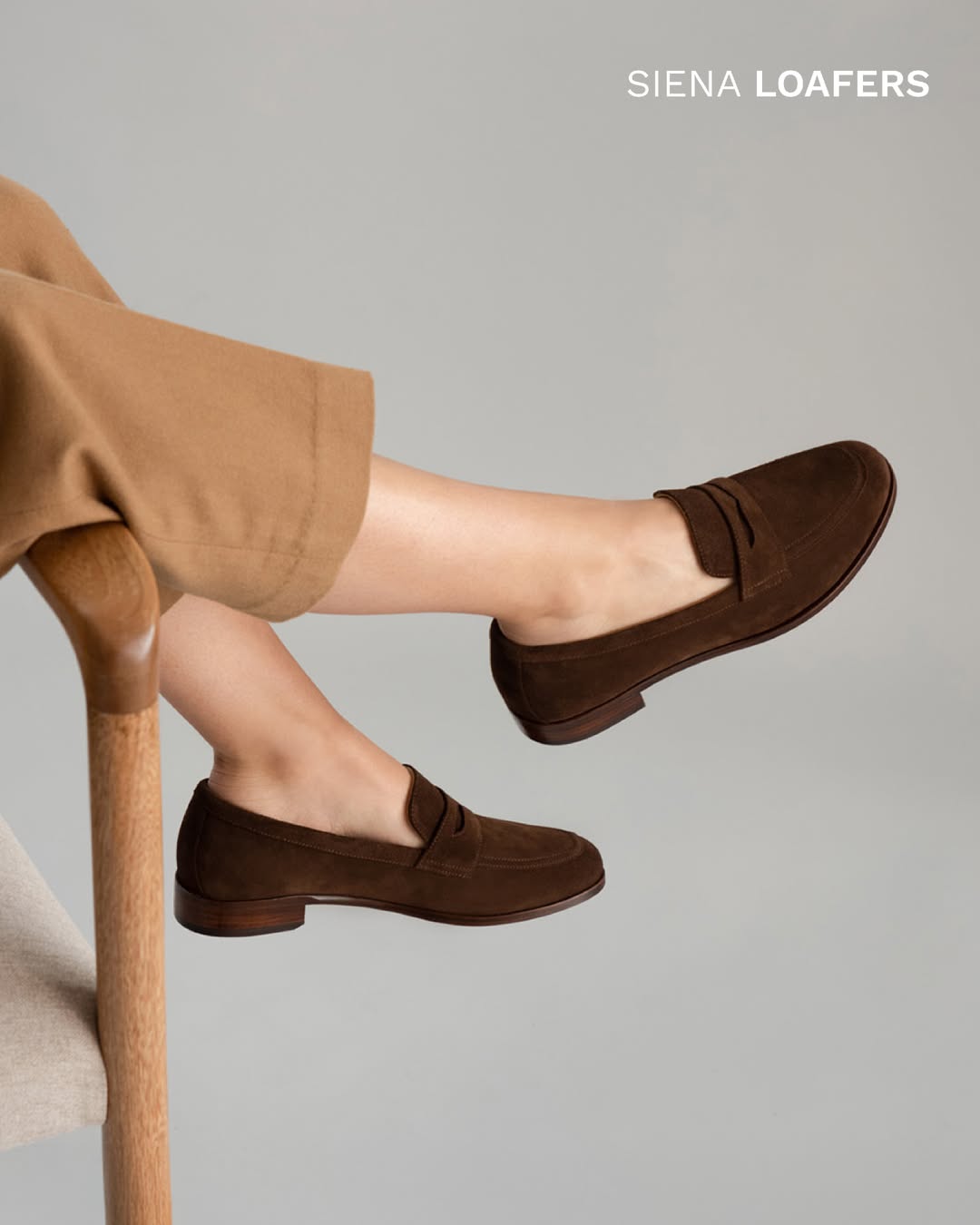 Siena : Mocassin en Daim pour Femme