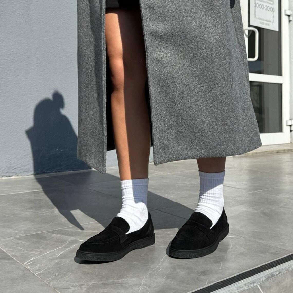 Penny: Mocassins en daim naturel, élégantes et confortables