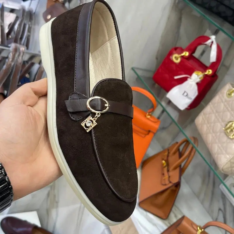 Layla : Nouvelle collection- mocassin femme en cuir