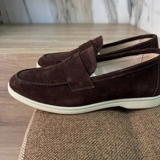 Elina : Mocassin en Daim Véritable pour femme