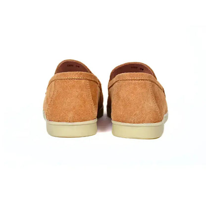 Mocassins Femme en Daim Véritable - Camel