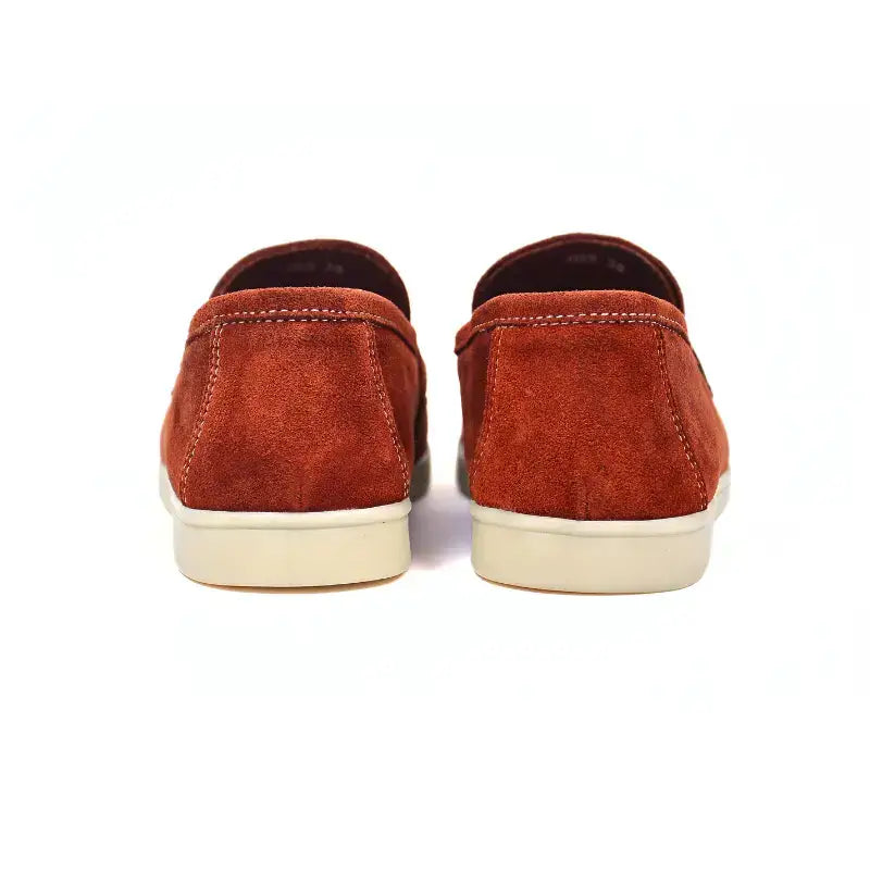 Mocassins Femme en Daim Véritable - Camel
