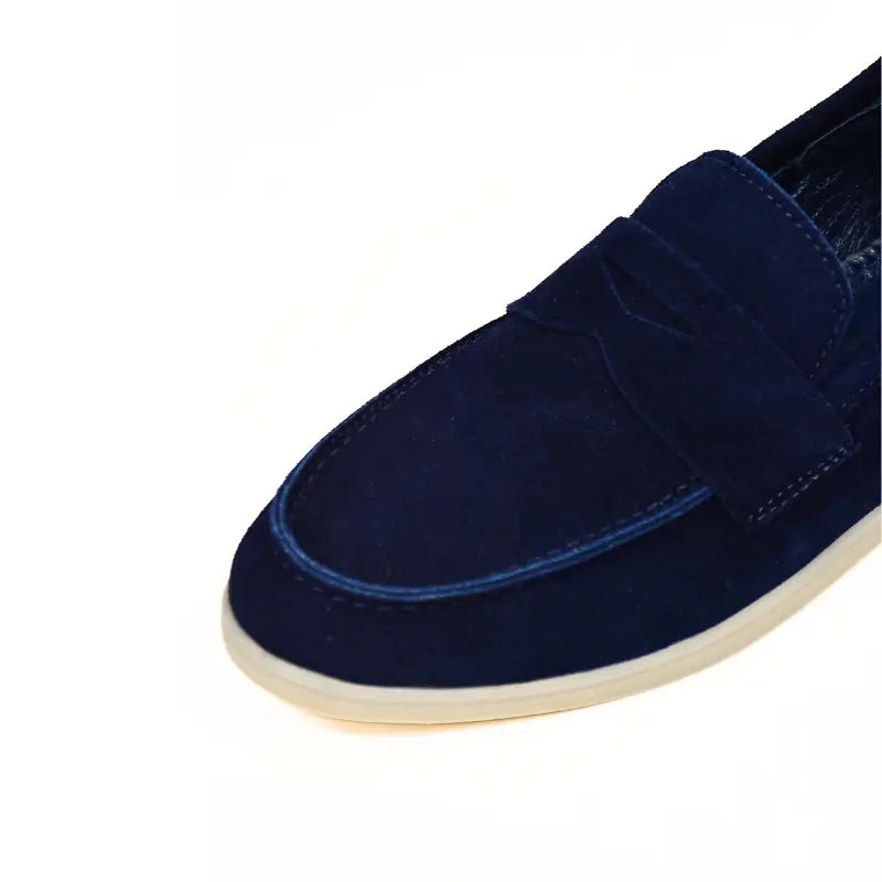 Mocassins Femme en Daim Véritable - Camel