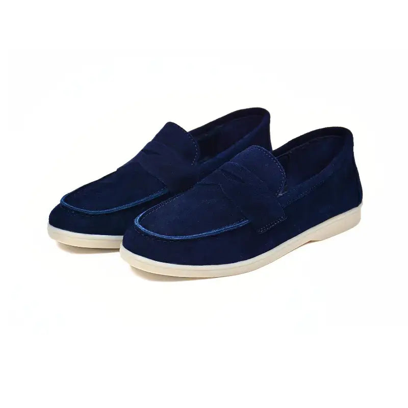 Mocassins Femme en Daim Véritable - Camel