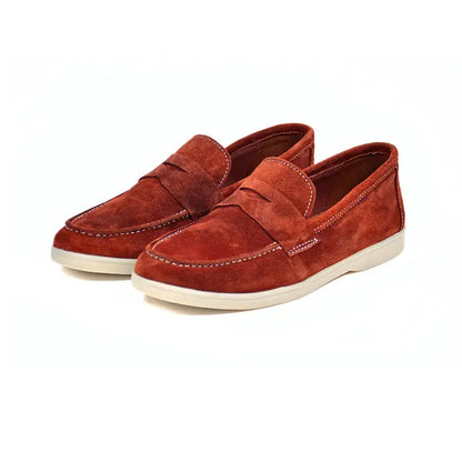 Mocassins Femme en Daim Véritable - Camel