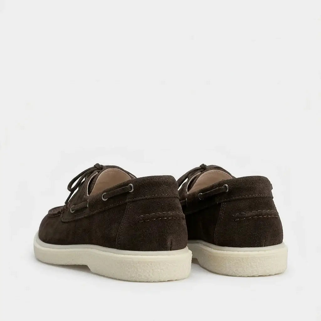 Caroline : Nouvelle collection- mocassin femme en Daim Véritable
