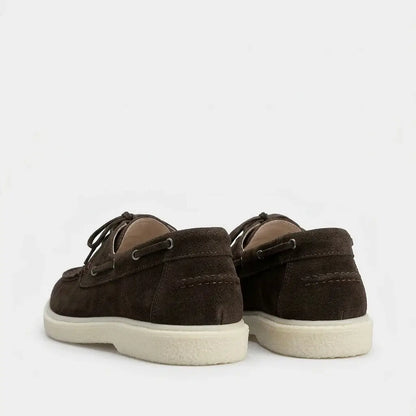 Caroline : Nouvelle collection- mocassin femme en Daim Véritable