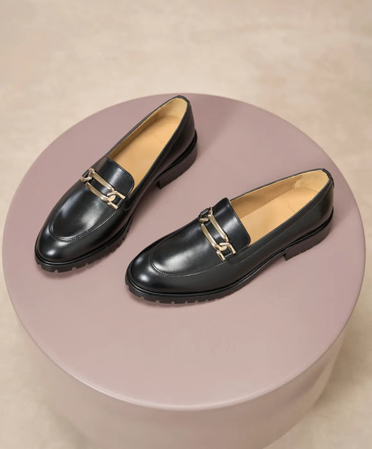Elena : Mocassin Femme en Cuir Véritable  – La Femme Confiante