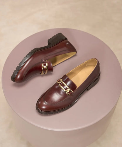 Elena : Mocassin Femme en Cuir Véritable  – La Femme Confiante