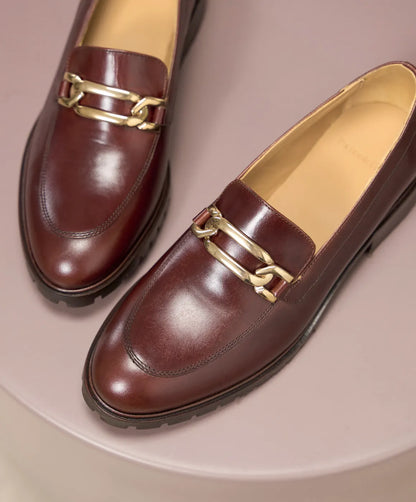 Elena : Mocassin Femme en Cuir Véritable  – La Femme Confiante