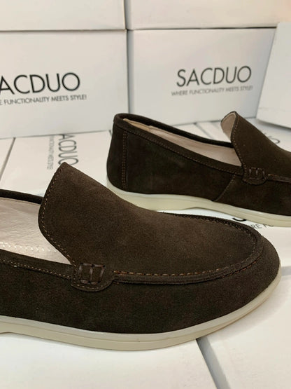 Mocassins en vrai daim pour femme, De tous les jours