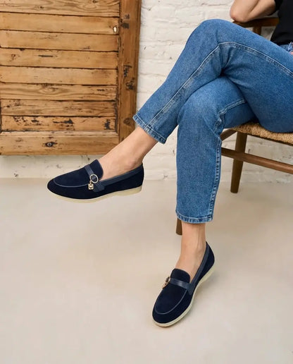 Layla : Nouvelle collection- mocassin femme en cuir