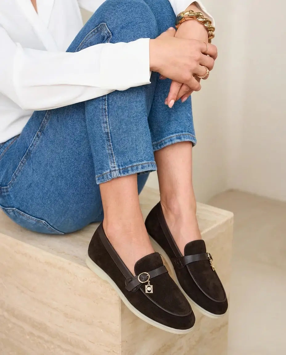 Layla : Nouvelle collection- mocassin femme en cuir