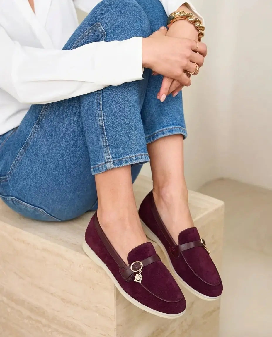 Layla : Nouvelle collection- mocassin femme en cuir