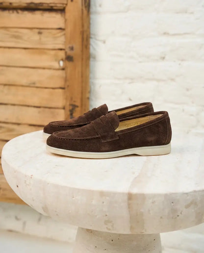 Elina : Mocassin en Daim Véritable pour femme