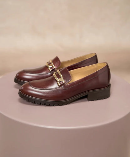 Elena : Mocassin Femme en Cuir Véritable  – La Femme Confiante