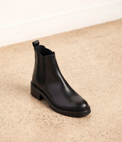 Chelsea Boots Pour Femme en Cuir Véritable
