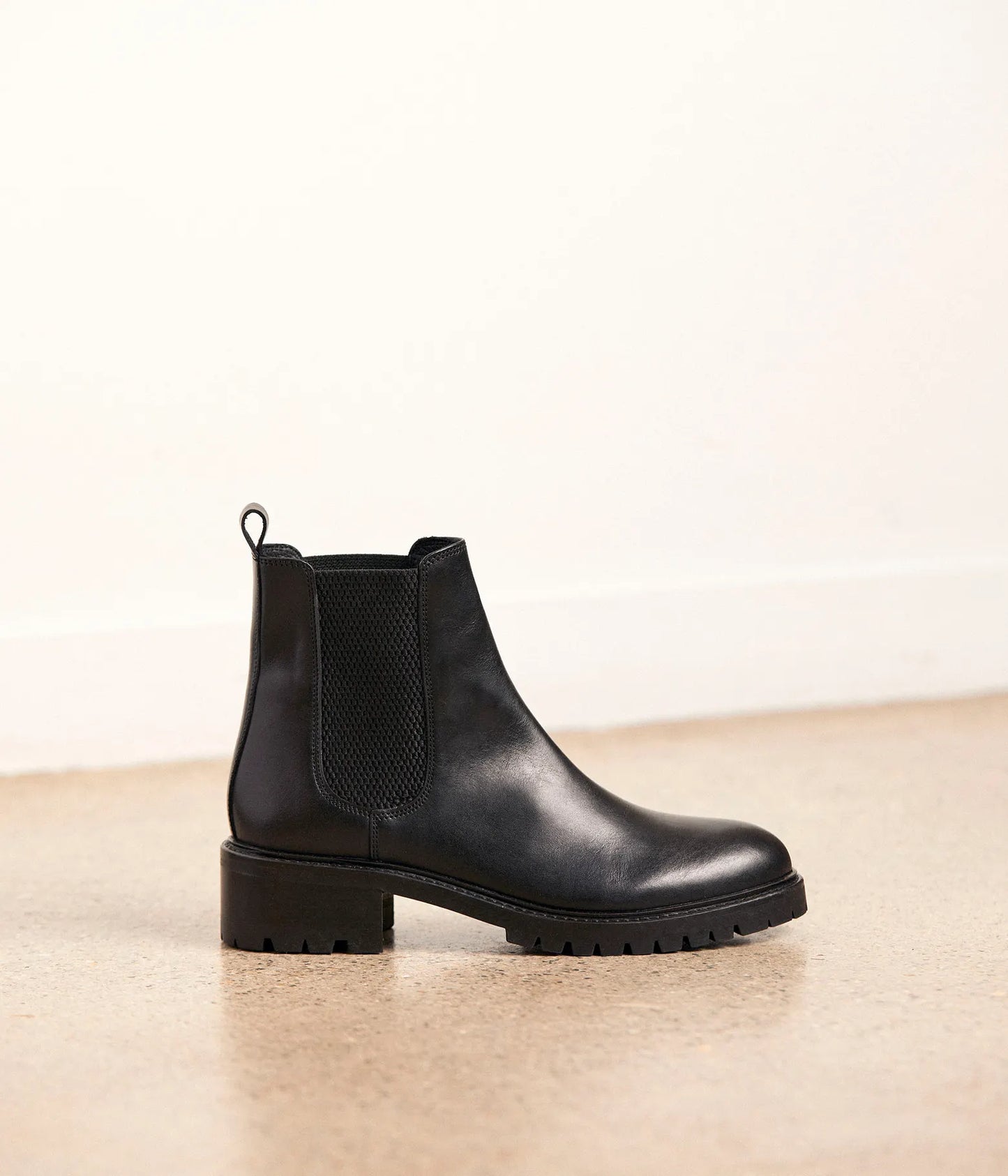 Chelsea Boots Pour Femme en Cuir Véritable
