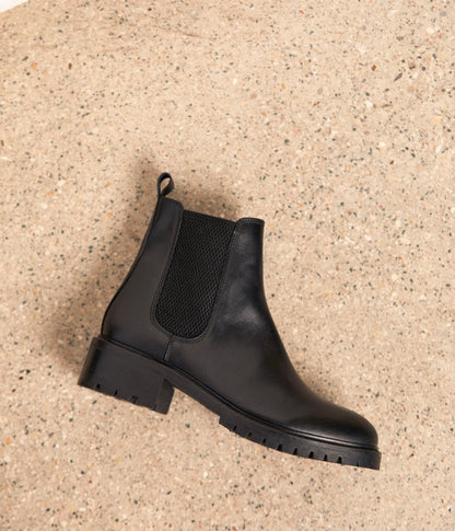 Chelsea Boots Pour Femme en Cuir Véritable