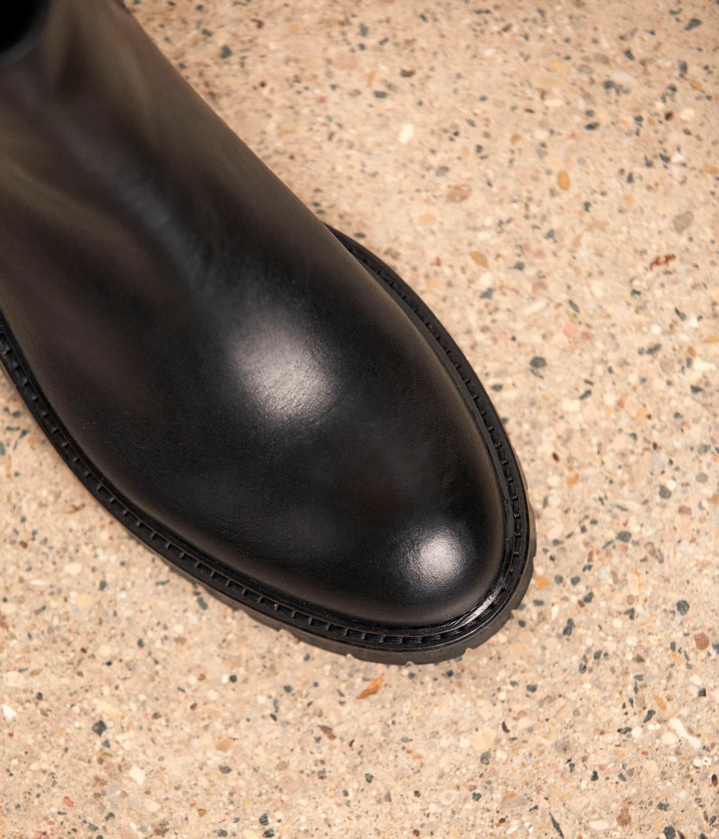 Chelsea Boots Pour Femme en Cuir Véritable