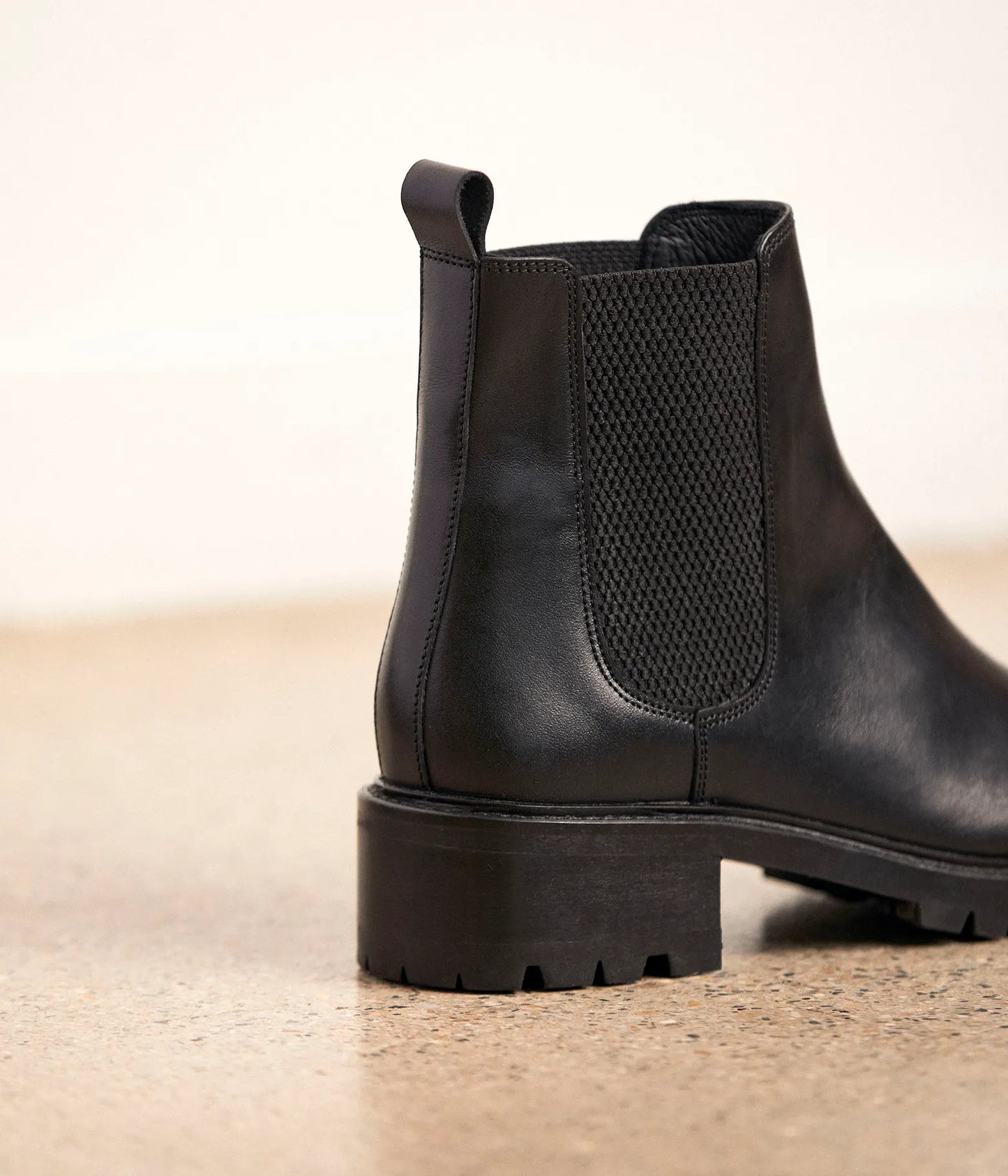 Chelsea Boots Pour Femme en Cuir Véritable