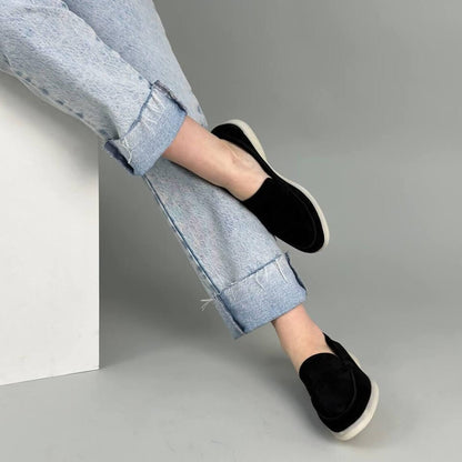 Mocassins en vrai daim pour femme, De tous les jours