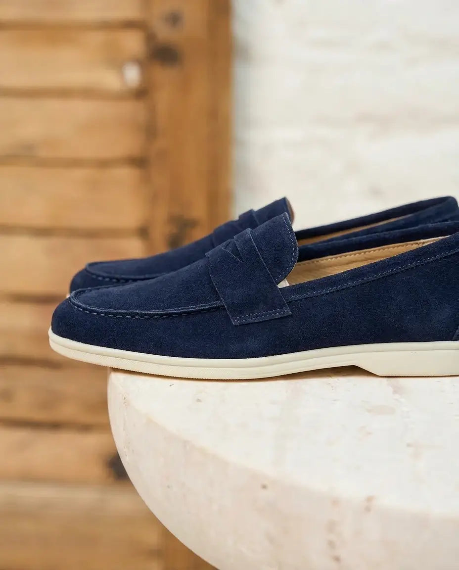 Elina : Mocassin en Daim Véritable pour femme
