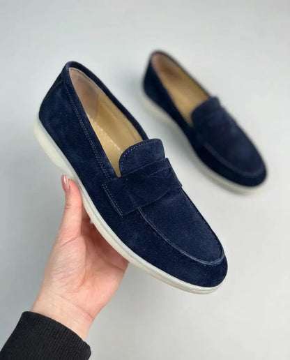 Elina : Mocassin en Daim Véritable pour femme