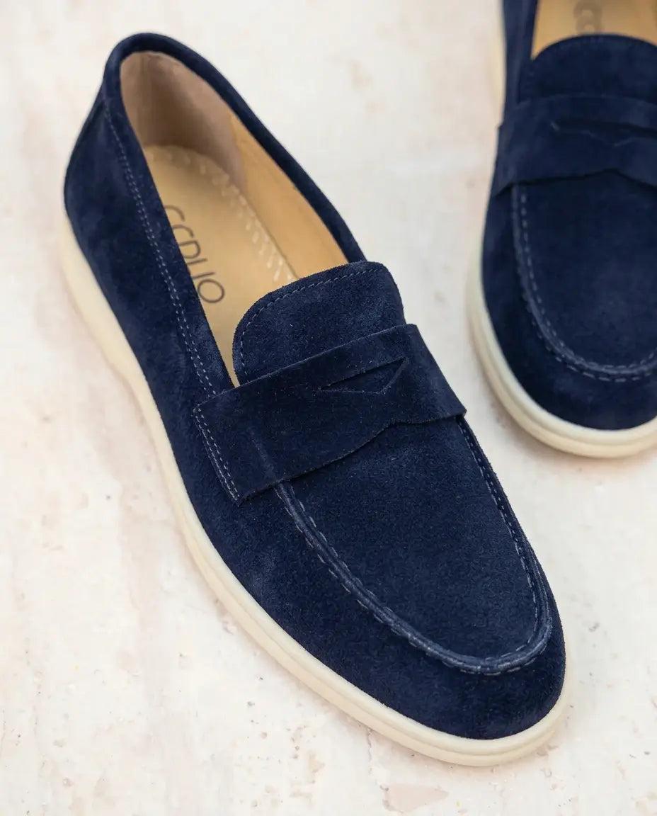 Elina : Mocassin en Daim Véritable pour femme
