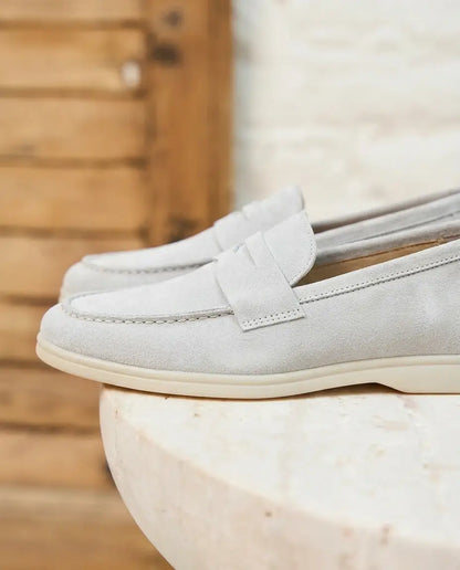 Elina : Mocassin en Daim Véritable pour femme