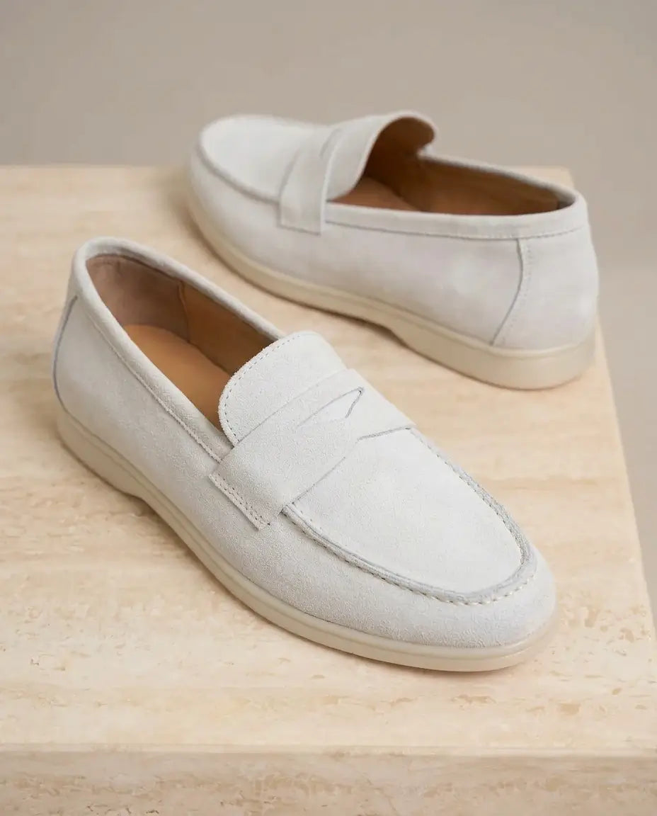 Elina : Mocassin en Daim Véritable pour femme