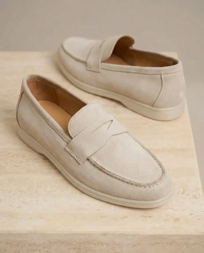 Elina : Mocassin en Daim Véritable pour femme