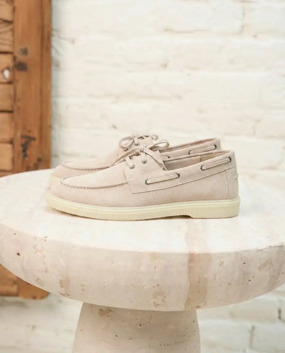 Caroline : Nouvelle collection- mocassin femme en Daim Véritable